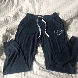 hollister blue joggers